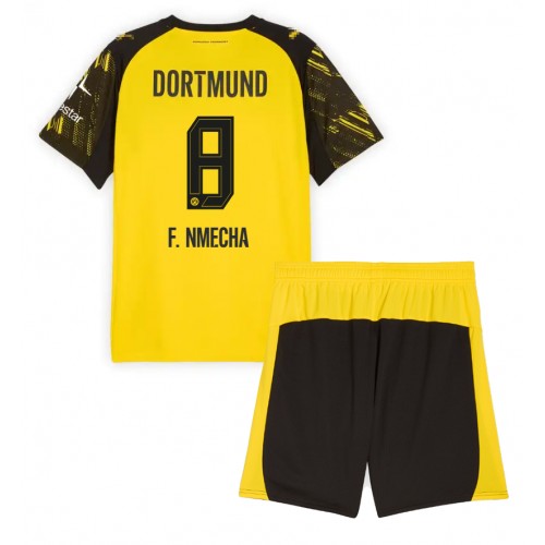 Borussia Dortmund Felix Nmecha #8 Hemmaställ Barn 2025-26 Kortärmad (+ Korta byxor)